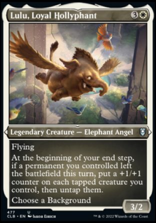 (477) Magic The Gathering Commander Legends: Battle for Baldur's Gate: Extras Single: Lulu, Loyal Hollyphant (V.1)  Uncommon