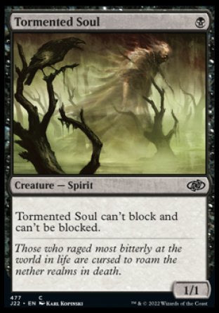 (477) Magic The Gathering Jumpstart 2022 Single: Tormented Soul  Common