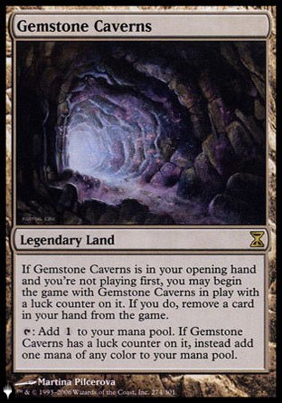 (274) Magic The Gathering The List Single: Gemstone Caverns  Rare