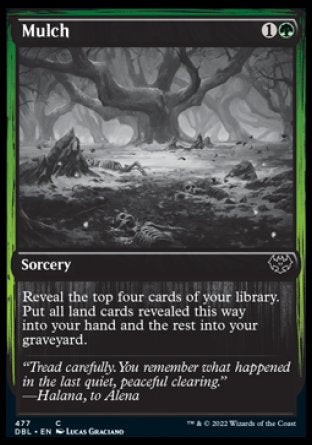 (477) Magic The Gathering Innistrad: Double Feature Single: Mulch  Common