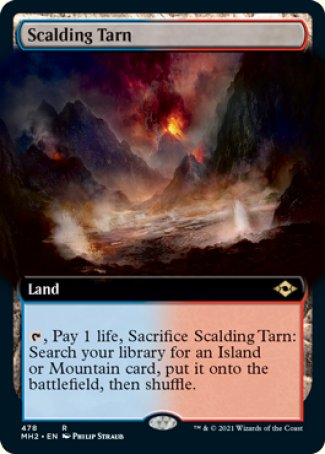 (478) Magic The Gathering Modern Horizons 2: Extras Single: Scalding Tarn (V.3) Holo Rare