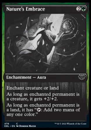 (478) Magic The Gathering Innistrad: Double Feature Single: Nature's Embrace Holo Common