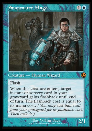 (478) Magic The Gathering Innistrad Remastered: Extras Single: Snapcaster Mage Holo Mythic