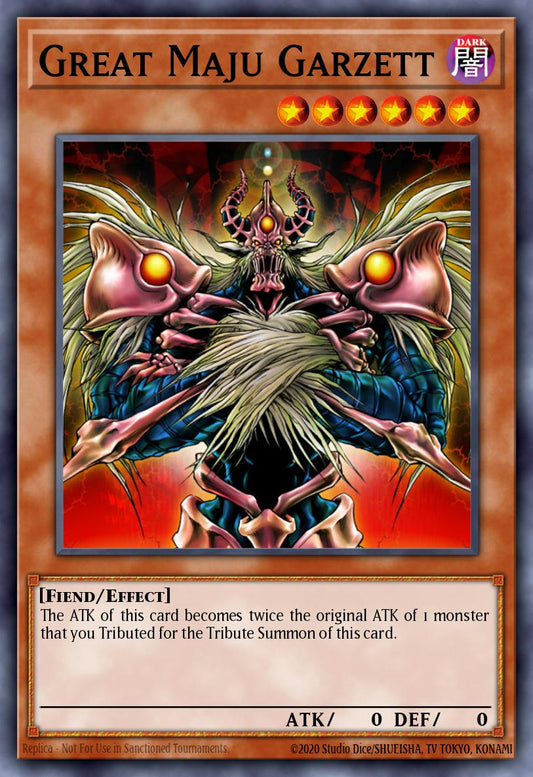 (063) YuGiOh TCG DCR: Dark Crisis Single: Great Maju Garzett (V.1 - Rare)  Rare