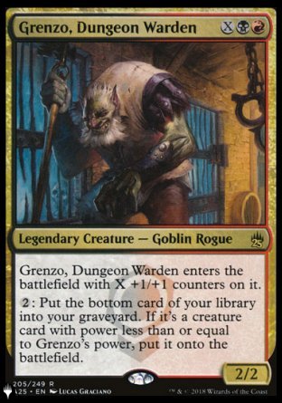(205) Magic The Gathering The List Single: Grenzo, Dungeon Warden  Rare