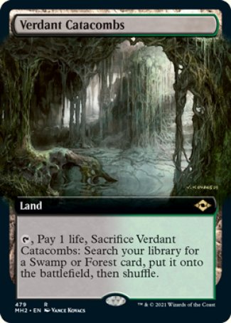 (479) Magic The Gathering Modern Horizons 2: Extras Single: Verdant Catacombs (V.3) Holo Rare
