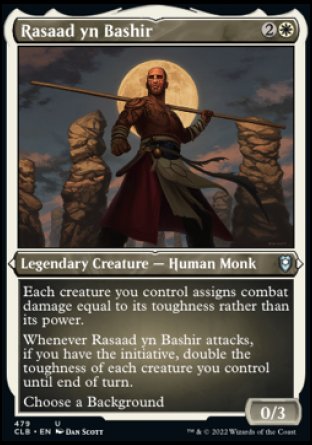 (479) Magic The Gathering Commander Legends: Battle for Baldur's Gate: Extras Single: Rasaad yn Bashir (V.1)  Uncommon