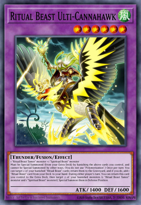 (084) YuGiOh TCG BLTR: Battles of Legend: Terminal Revenge Single: Ritual Beast Ulti-Cannahawk (V.1 - Ultra Rare)  Ultra Rare