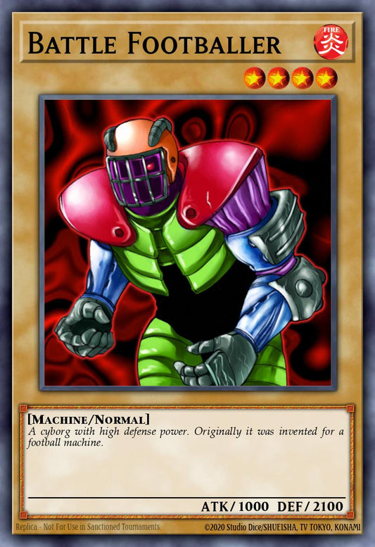 (EN001) YuGiOh TCG DCR: Dark Crisis Single: Battle Footballer (V.2 - Common)  Common