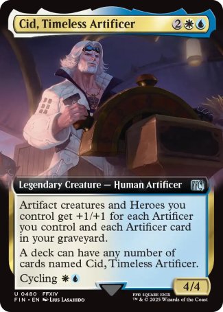(480) Magic The Gathering Magic: The Gathering - FINAL FANTASY: Extras Single: Cid, Timeless Artificer (V.15)  Uncommon