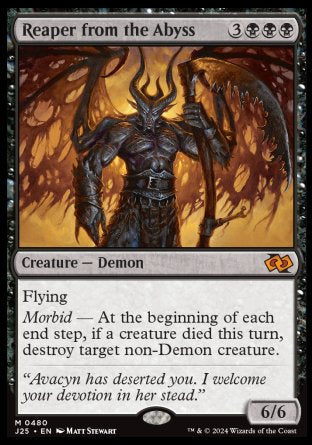 (480) Magic The Gathering Foundations Jumpstart Single: Reaper from the Abyss  Mythic