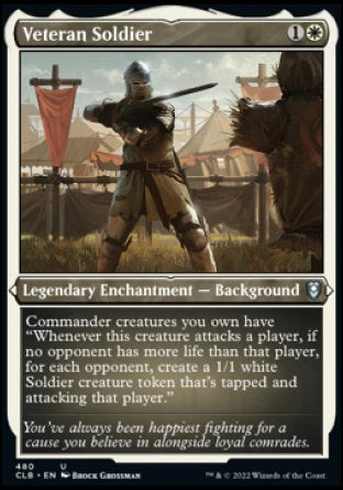 (480) Magic The Gathering Commander Legends: Battle for Baldur's Gate: Extras Single: Veteran Soldier (V.1)  Uncommon