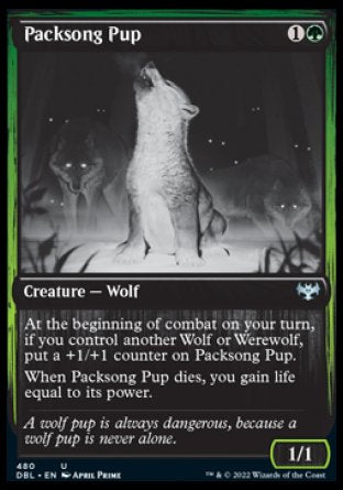 (480) Magic The Gathering Innistrad: Double Feature Single: Packsong Pup Holo Uncommon