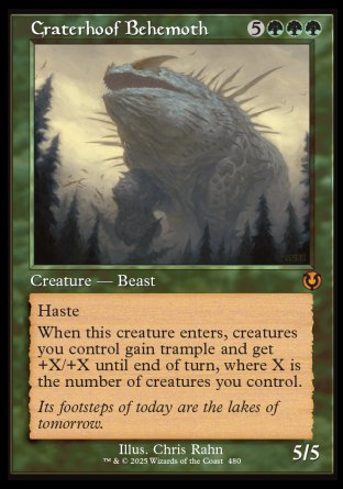 (480) Magic The Gathering Innistrad Remastered: Extras Single: Craterhoof Behemoth Holo Mythic