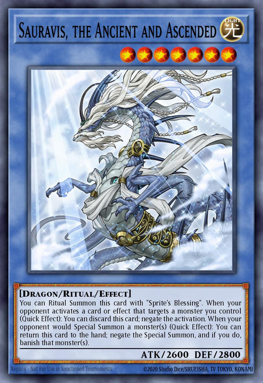 (075) YuGiOh TCG DUOV: Duel Overload Single: Sauravis, the Ancient and Ascended  Ultra Rare