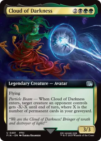 (481) Magic The Gathering Magic: The Gathering - FINAL FANTASY: Extras Single: Cloud of Darkness Holo Uncommon