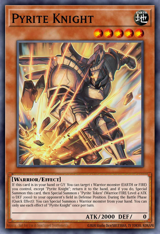 (081) YuGiOh TCG LEDE: Legacy of Destruction Single: Pyrite Knight  Super Rare
