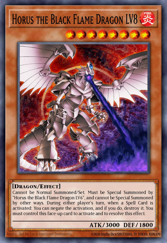 (199) YuGiOh TCG LCYW: Legendary Collection 3: Mega Pack Single: Horus the Black Flame Dragon LV8  Common