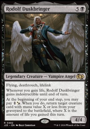 (482) Magic The Gathering Foundations Jumpstart Single: Rodolf Duskbringer  Rare
