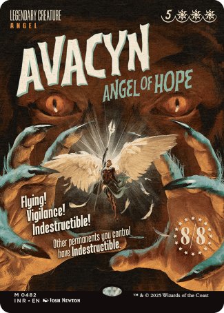 (482) Magic The Gathering Innistrad Remastered: Extras Single: Avacyn, Angel of Hope (V.2)  Mythic