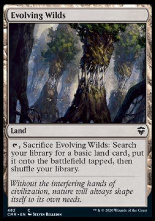 (482/361) Magic The Gathering Commander Legends: Extras Single: Evolving Wilds  Common