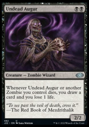 (482) Magic The Gathering Jumpstart 2022 Single: Undead Augur  Uncommon