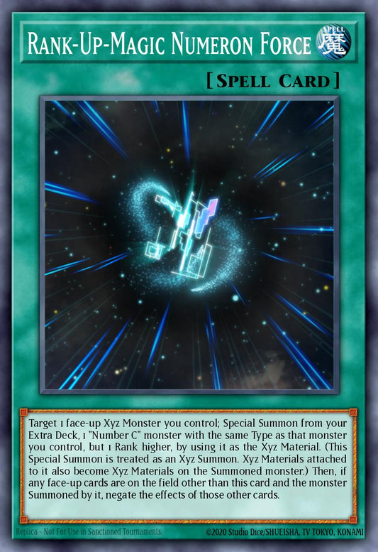 (101) YuGiOh TCG MP14: 2014 Mega-Tins Mega-Pack Single: Rank-Up-Magic Numeron Force  Ultra Rare