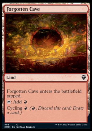 (483/361) Magic The Gathering Commander Legends: Extras Single: Forgotten Cave  Common