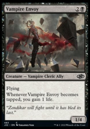 (483) Magic The Gathering Jumpstart 2022 Single: Vampire Envoy  Common