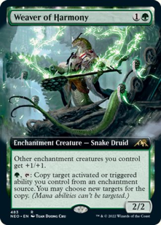 (483) Magic The Gathering Kamigawa: Neon Dynasty: Extras Single: Weaver of Harmony (V.2) Holo Rare