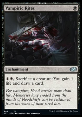 (484) Magic The Gathering Jumpstart 2022 Single: Vampiric Rites Holo Uncommon