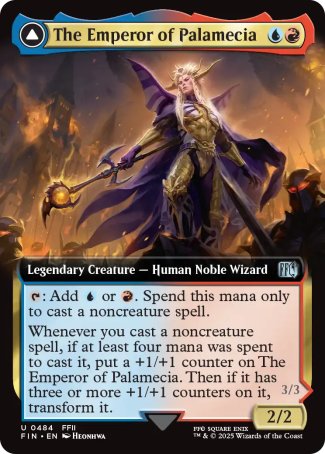 (484) Magic The Gathering Magic: The Gathering - FINAL FANTASY: Extras Single: The Emperor of Palamecia // The Lord Master of Hell Holo Uncommon