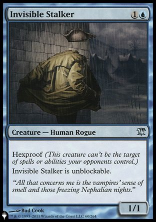 (060) Magic The Gathering The List Single: Invisible Stalker  Uncommon