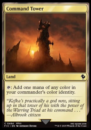(484) Magic The Gathering Commander: Magic: The Gathering - FINAL FANTASY Single: Command Tower (V.2)  Common