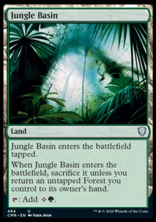 (484/361) Magic The Gathering Commander Legends: Extras Single: Jungle Basin  Uncommon