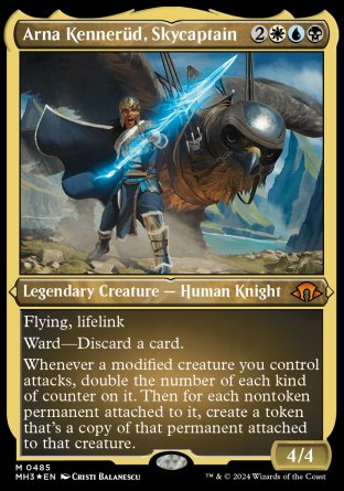 (485) Magic The Gathering Modern Horizons 3: Extras Single: Arna Kenner������d, Skycaptain (V.2)  Mythic