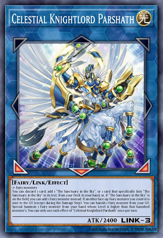 (002) YuGiOh TCG DUOV: Duel Overload Single: Celestial Knightlord Parshath  Ultra Rare