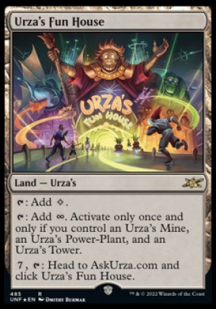 (485) Magic The Gathering Unfinity: Extras Single: Urza's Fun House Holo Rare