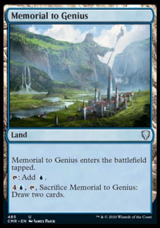 (485/361) Magic The Gathering Commander Legends: Extras Single: Memorial to Genius Holo Uncommon