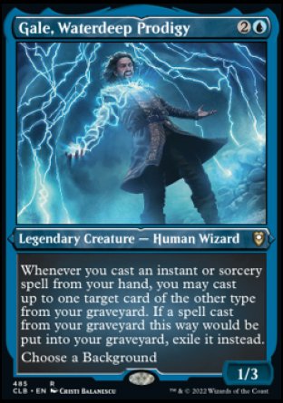 (485) Magic The Gathering Commander Legends: Battle for Baldur's Gate: Extras Single: Gale, Waterdeep Prodigy (V.1)  Rare