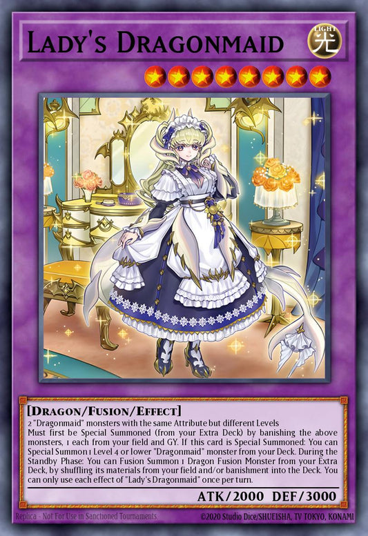 (049) YuGiOh TCG BLMM: Battles of Legend: Monster Mayhem Single: Lady's Dragonmaid (V.1 - Ultra Rare)  Ultra Rare