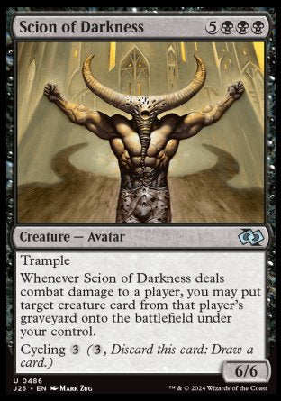 (486) Magic The Gathering Foundations Jumpstart Single: Scion of Darkness  Uncommon