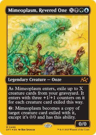 (486) Magic The Gathering Aetherdrift: First-Place Single: Mimeoplasm, Revered One  Mythic