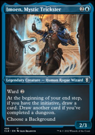 (486) Magic The Gathering Commander Legends: Battle for Baldur's Gate: Extras Single: Imoen, Mystic Trickster (V.1) Holo Uncommon