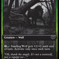 (486) Magic The Gathering Innistrad: Double Feature Single: Snarling Wolf (V.2)  Common