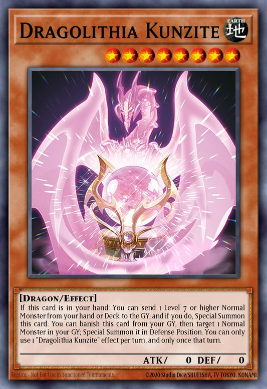 (100) YuGiOh TCG ALIN: Alliance Insight Single: Dragolithia Kunzite  Super Rare