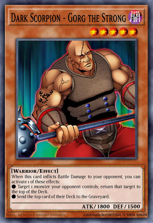 (060) YuGiOh TCG DCR: Dark Crisis Single: Dark Scorpion - Gorg the Strong (V.1 - Common)  Common