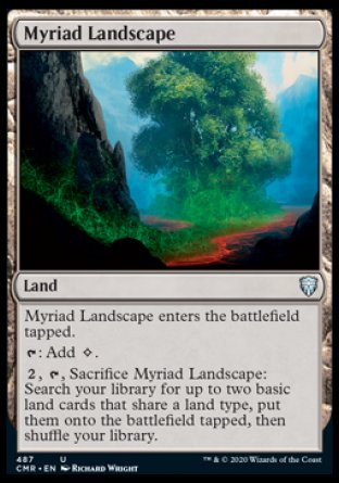 (487/361) Magic The Gathering Commander Legends: Extras Single: Myriad Landscape (V.1)  Uncommon