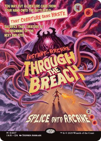 (487) Magic The Gathering Innistrad Remastered: Extras Single: Through the Breach (V.2) Holo Mythic