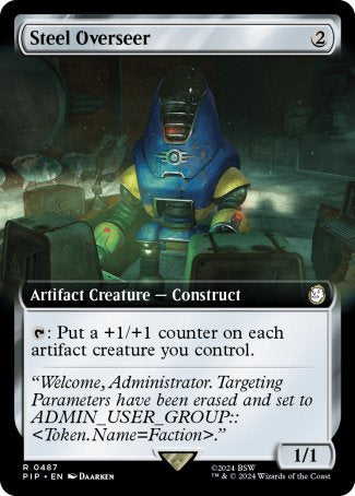 (487) Magic The Gathering Universes Beyond: Fallout: Extras Single: Steel Overseer (V.1)  Holo Rare